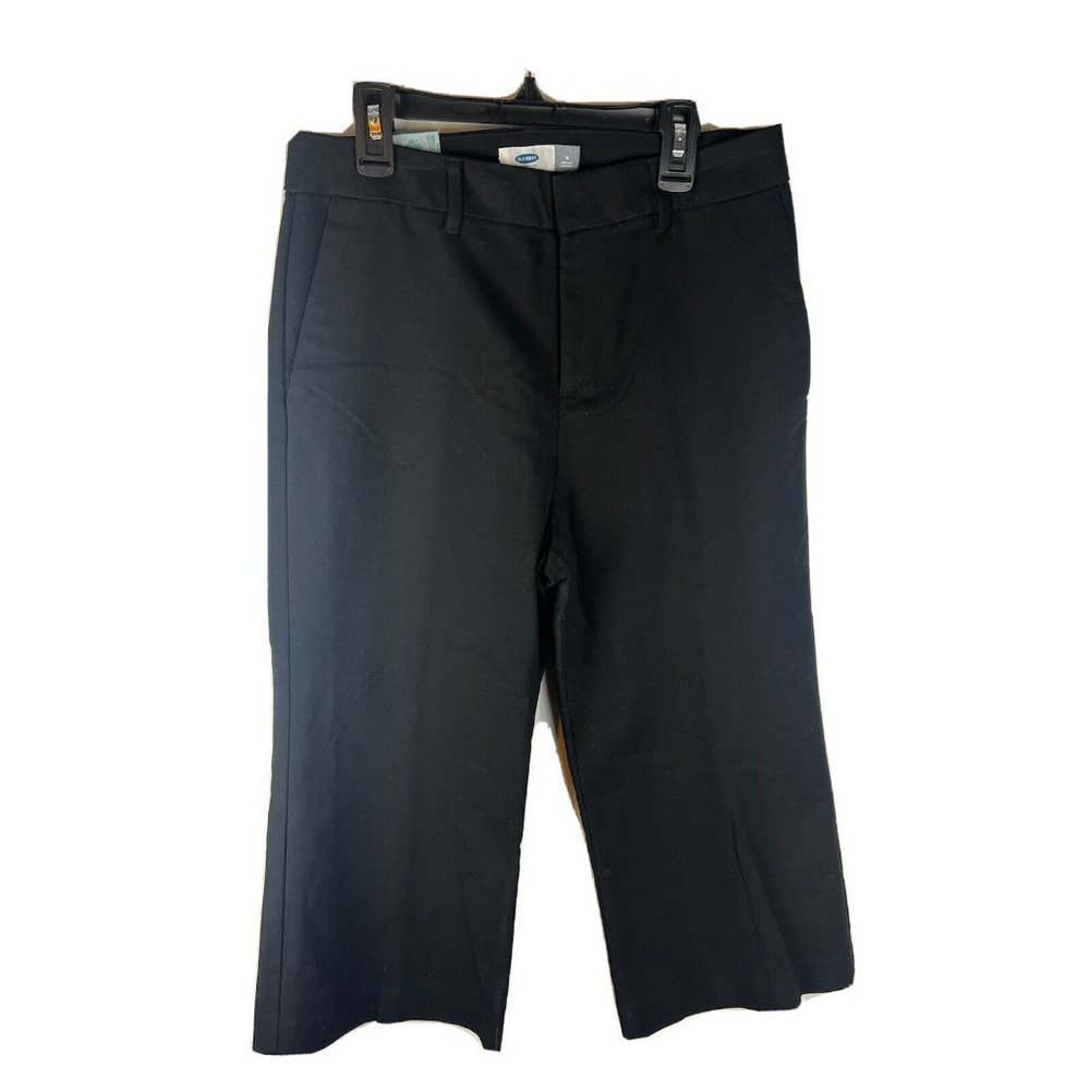 Old Navy Pants Cropped Plus Court Black Women Size 4 Regular NWT
